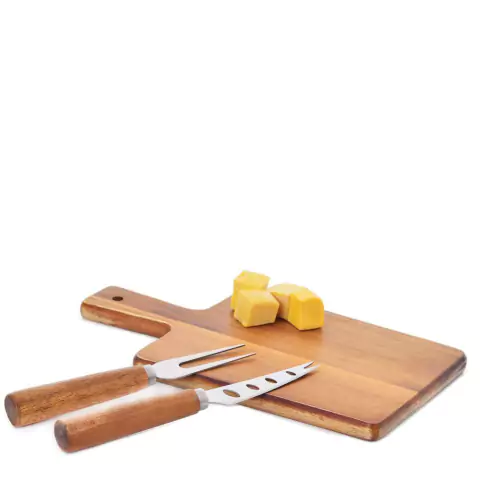 Tabua de Frios para Queijo Ekos 20x12,5 Bambu 3 Peças