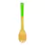 Colher com Dentes Nature Cor Verde 30CM Bambu