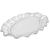 Prato Linx Oval Vidro 25,4x16,6cm Elegância para Sua Mesa