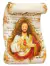 Escultura Sagrado Coração Jesus Pergaminho Decorativo Resina - comprar online