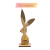 Totem Decor Coelho Lapin em Madeira - 31 x 10 x 5 cm - Le Casa Home & Decor