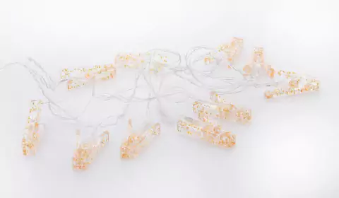 Pisca Pisca Pregador Ondas Pintado 10L 2AA 2m Decoração Iluminação de Natal