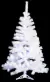 Árvore de Natal Selenita Branca com Pé 90cm ou 60cm