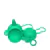 Kit Coador/Funil Verde Plástico com 3 Peças