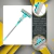 Mop Esfregão Rodo Mágico com Cabo Extensor 120CM - Le Casa Home & Decor