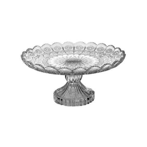 Prato De Bolo Bohemia Vidro 30x14 cm Wincy Casa