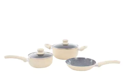 JOGO DE PANELAS MARBLE PRETO AL 3 PECAS