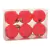 Bola de Natal Transparente Vermelha PT 6PCs 6cm Decoração Árvore - comprar online