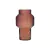 Vaso Frosted Marrom 15X19X15CM Vidro