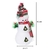 Boneco de Neve Scarf Decorativo 1PC 24x40 cm Decoração de Natal - loja online