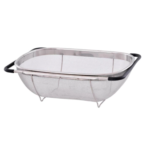 Escorredor de Alimento Retrátil Inox 24x34cm