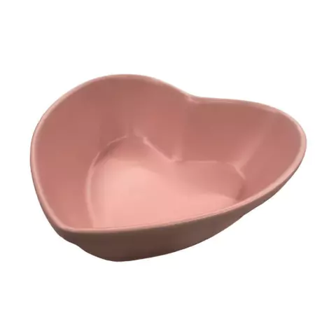 Bowl Tigela de Coração Rosa Gourmand RS 20x6x20cm