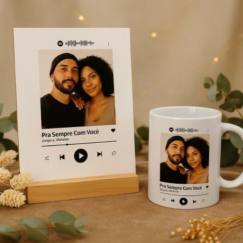 KIT SPOTIFY (CANECA+AZULEJO COM BASE)