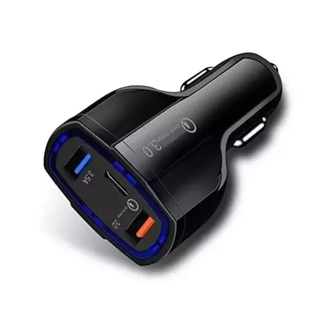 Cargador Para Auto Kosmo Turbo 12v 7.6a 2 Usb-a 1 Usb-c