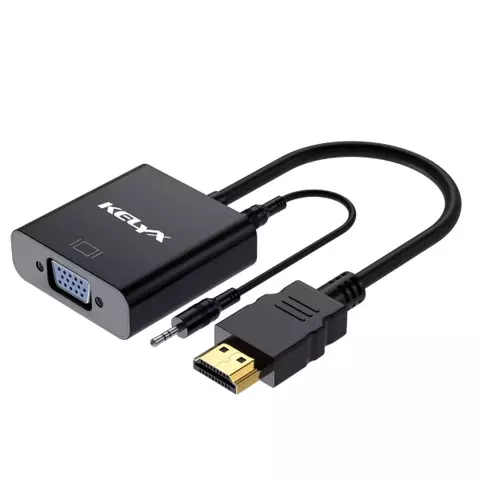 Adaptador Kelyx Hdmi A Vga 1080p Con Audio