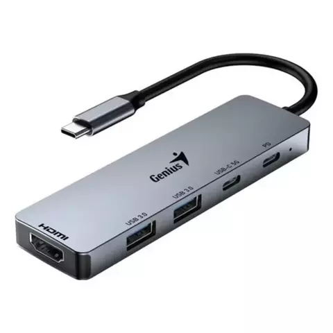Hub Usb-c Genius Uh500 5 En 1 Hdmi 4k 60hz