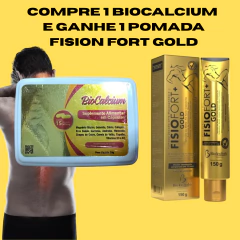 OFERTA BIOCALCIUM + POMADA FISION FORTE GOLD - comprar online