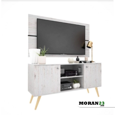 MESA RACK 2 PUERTAS + PANEL TV DELOS DL881EN