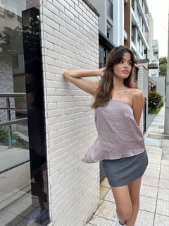 BLUSA LENÇO GRAFITE - Soul Chic