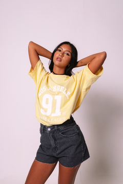 TEE LA 91 OVERSIZED AMARELO CANDY