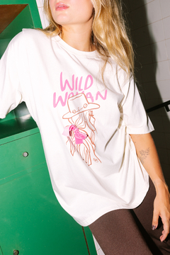 TEE WILD WOMEM OVERSIZED OFF WHITE