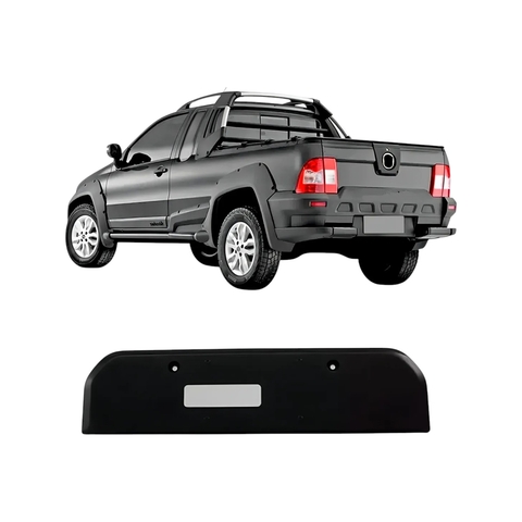 Suporte Placa Traseira C/Furo Strada Adventure Working Preto