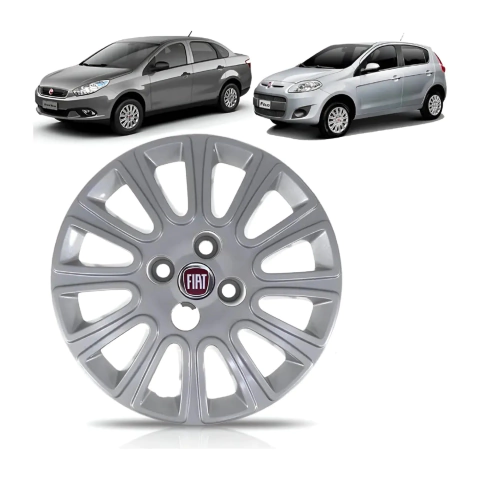 Calota Aro 14 Cinza Metalizado Original Fiat Mopar 100200460