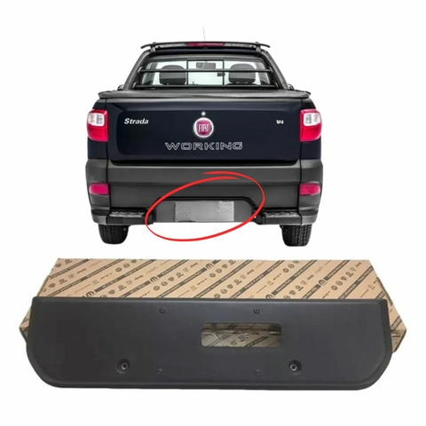 Suporte Placa Traseira Fiat Strada 2013 a 2020 Fiat Original (100208845)