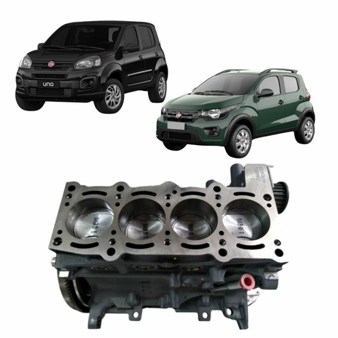 Motor Parcial Novo Original Fiat Novo Uno Mobi 1.0 Flex 8v (55261466)