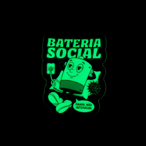 Adesivo Especial - Bateria Social (Brilha no escuro!)