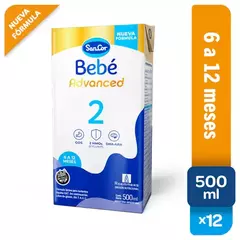 SanCor Bebé 2 Advanced - 500 Ml x 1 U - Nueva Fórmula