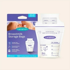 LANSINOH BOLSAS DE ALMACENAMIENTO DE LECHE MATERNA 120ML X50