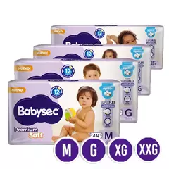 Pañales Babysec Premium Soft Hiperpack