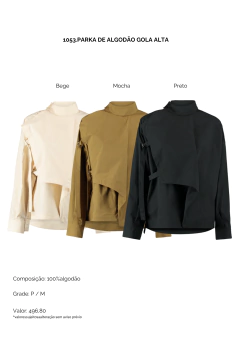 PARKA DE ALGODÃO GOLA ALTA - comprar online