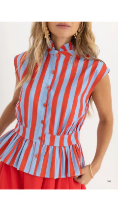 Ref 270265 Blusa Peplum Sarja Listrada