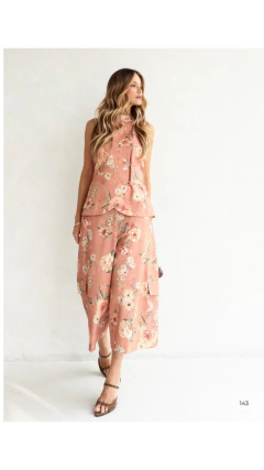 COLETE COM TRANSPASSE SARJA FLORAL - comprar online
