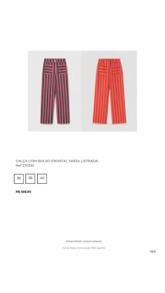 Ref 270310 Calça com Bolso Frontal Sarja Listrada - comprar online