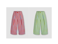 CALÇA BALLON SARJA CARGO LISTRADA Ref 270241