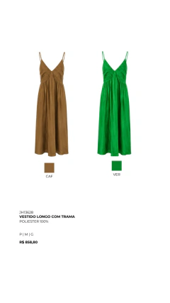 VESTIDO LONGO COM TRAMA