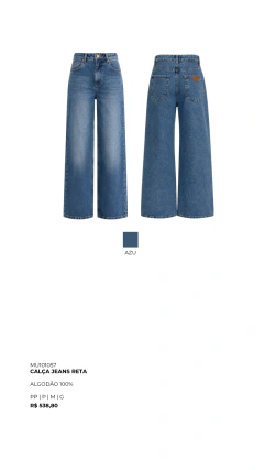 MU101057 CALÇA JEANS RETA - comprar online