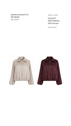 Jaqueta Jacquard Lia