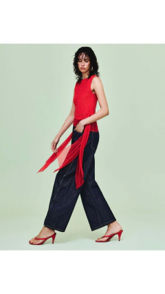 Calça Jeans Com Zíper Joana