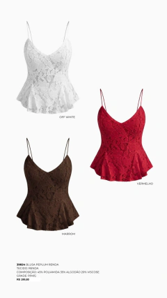 BLUSA PEPLUM RENDA