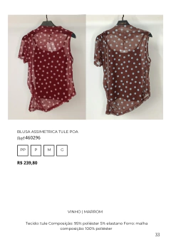 BLUSA ASSIMETRICA TULE POA - comprar online