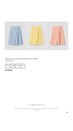 Ref 270174 Bermuda com Transpasse Petit Sarje - comprar online