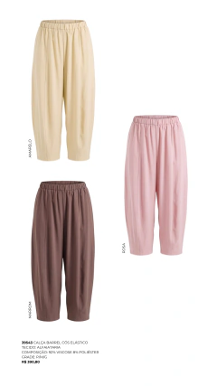 39543 CALÇA BARREL CÓS ELÁSTICO - comprar online