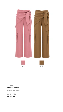 JH13605 CALÇA CARGO - comprar online