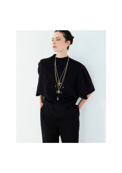 BLUSA DE GOLA ALTA ALFAIATARIA CAROLYN 1133