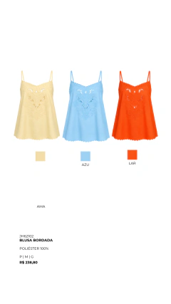 JH62102 BLUSA BORDADA - comprar online