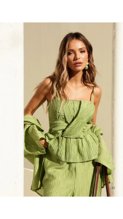 Ref 270212 Blusa Alça com Transpasse Lyocel Cecilie